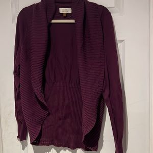 Womens long sleeve plum cardigan, new no tags